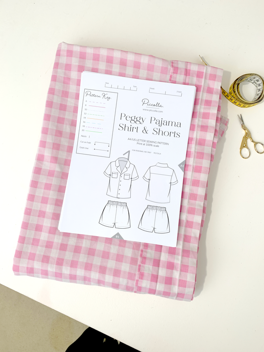 Peggy PJ Shirt and Shorts Digital Sewing Pattern