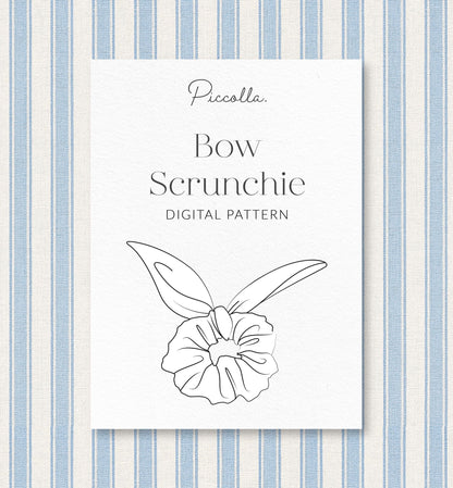 Bow Scrunchie Digital Sewing Pattern