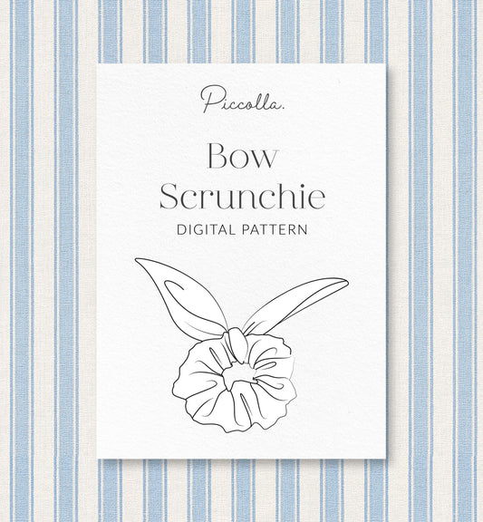 Bow Scrunchie Digital Sewing Pattern