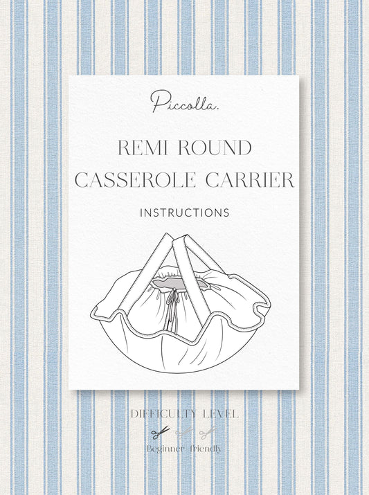 Remi Round Casserole Carrier Digital Sewing Pattern